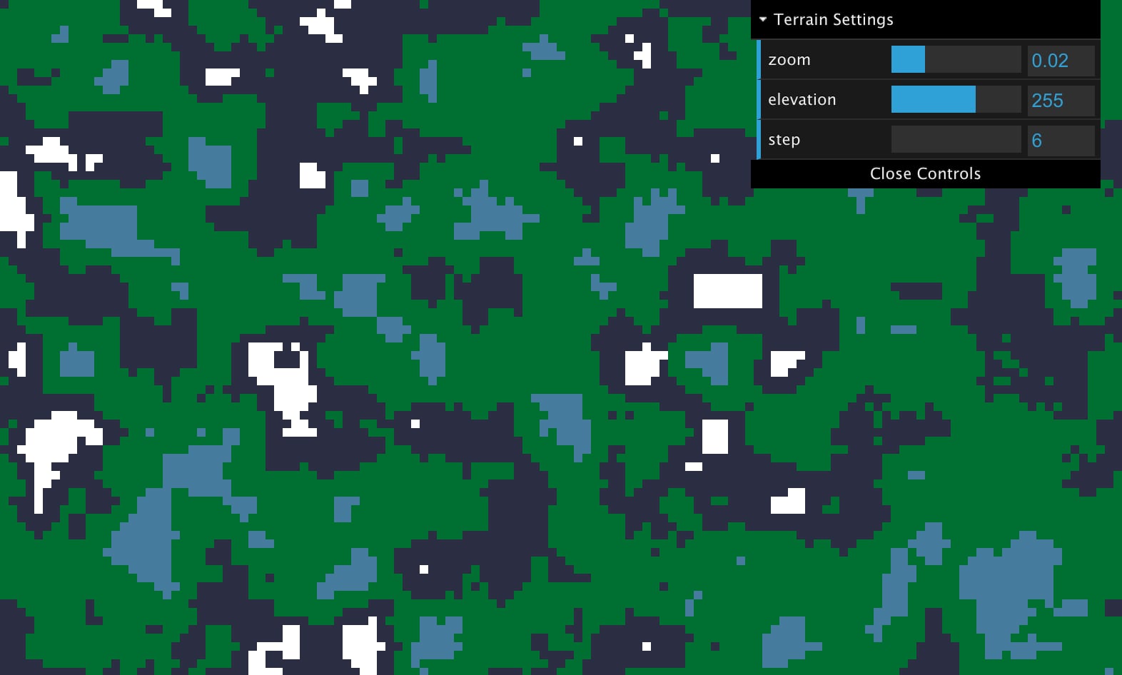 three.js Art Height Map Project